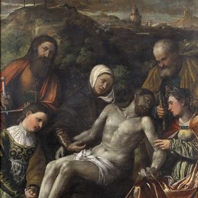 [object Object] - Pietà with Saint Paul, Saint Joseph and the pious women