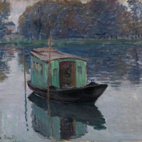 Claude Monet - Monet's studio boat