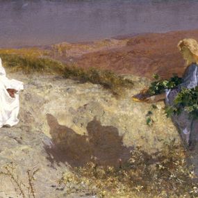 Domenico Morelli - Cristo nel deserto