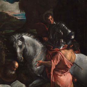 [object Object] - San Martino and the poor man with Sant'Antonio Abate