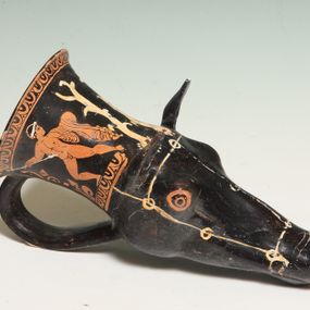 null - Rhyton apulo at the head of a deer
