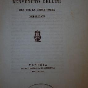 null - Benvenuto Cellini, Racconti