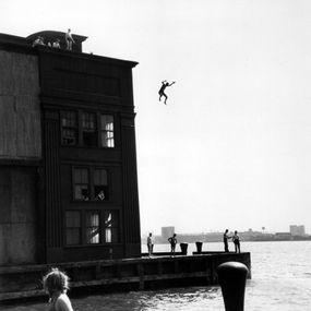 [object Object] - Boys jumping into Hudson River