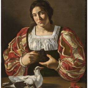 [object Object] - Girl with doves