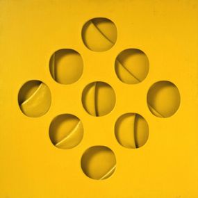 [object Object] - Gebogene gelbe Zwischenfläche