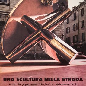 [object Object] - Manifesto della mostra Una scultura nella strada