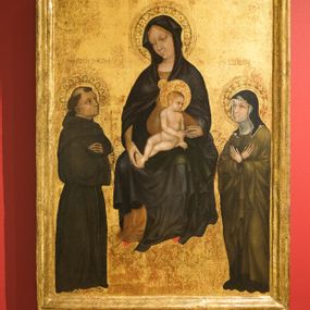 [object Object] - Madonna and Child between St Francis and St Clare