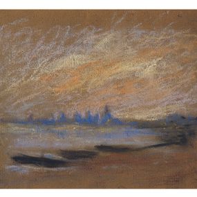 Claude Monet -  Vue de Londres dans le brouillard "La Tamise"