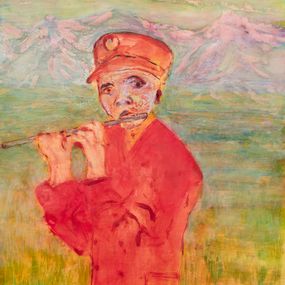[object Object] - Soldado trompetista con flautín y uniforme