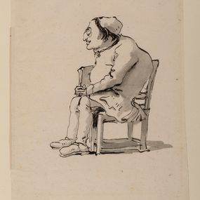 Giambattista Tiepolo - Caricatura di uomo gobbo