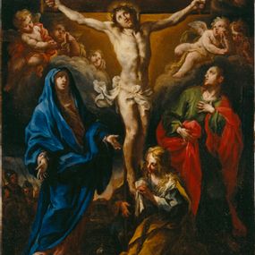 [object Object] - Crucifixion du Christ avec la Madone, Saint Jean et Sainte Marie Madeleine