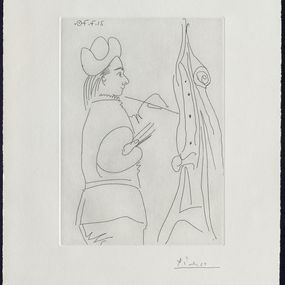 Pablo Picasso - Pintor ante su caballete