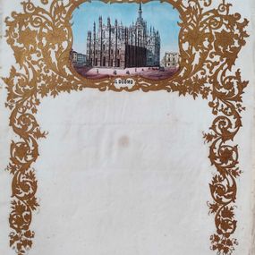 null - Writing paper with a view of the Milan Cathedral