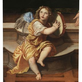 [object Object] - Angel with tambourine