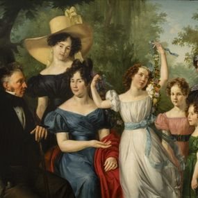 [object Object] - The Paris family with the noblewoman Isabella Fossati Mazzarolli