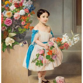 [object Object] - Ritratto della contessina Antonietta Negroni Prati Morosini bambina