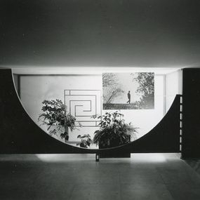 [object Object] - Frank Lloyd Wright exhibition with setting up by Architect Carlo Scarpa