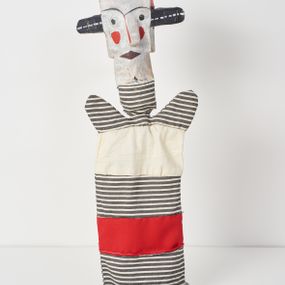 [object Object] - Untitled, clown with big ears