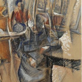 Umberto Boccioni - Interno con due figure femminili