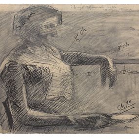 Umberto Boccioni - Studio per La sorella Amelia al balcone