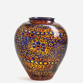 [object Object] - Vaso in vetro a murrine policrome
