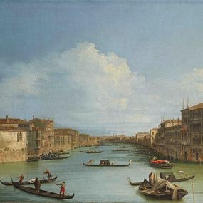 Giovanni Antonio Canal, detto Canaletto - Il Canal Grande da Ca’ Foscari verso il ponte di Rialto