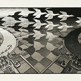 Maurits Cornelis Escher - Giorno e notte