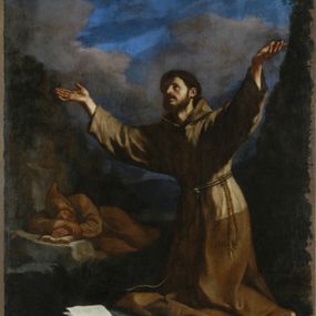 Giovanni Francesco Barbieri, detto Guercino - San Francesco riceve la stimmate