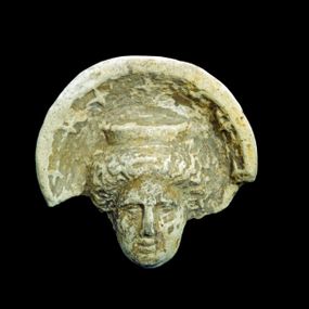 null - Classical Section - Room 2. Antefix with female head from Balzano di Maida
