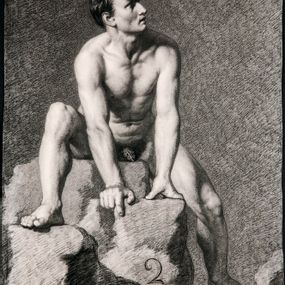 Giovanni Carnovali, detto il Piccio - Nudo maschile 