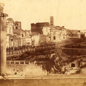 [object Object] - Roman Forum before the excavations seen from the Capitol