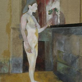 [object Object] - Nude woman painting