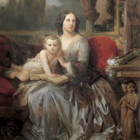[object Object] - Maria Brignole-Sale De Ferrari, Duchess of Galliera with her son Filippo