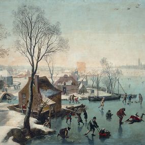 [object Object] - January - Ice skaters