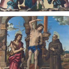 [object Object] - Saints Sebastian, John the Baptist and Francis