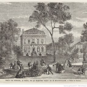 null - View of the Villa Rossini in Passy