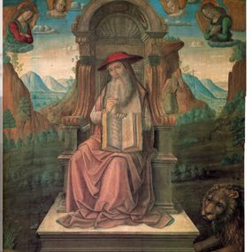 [object Object] - St. Jerome enthroned