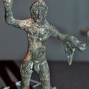 null - Bronzetto eines jungen Mannes in Gestalt des Herkules