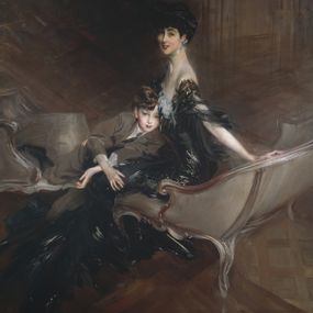 [object Object] - Consuelo Vanderbilt, Duchess of Marlborough, and her son Lord Ivor Spencer-Churchill