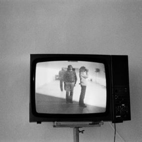 [object Object] - Self-portrait at the Galleria Nazionale d’Arte Moderna, through the video-istallation by Luciano Giaccari