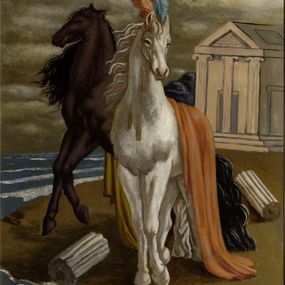 Giorgio de Chirico - Le cheval d’Agamèmnon (due cavalli sulla spiaggia)