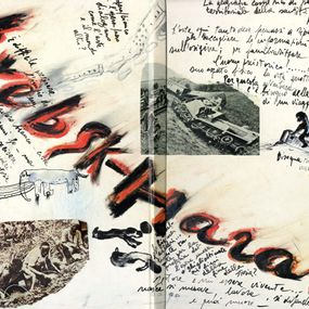 Enzo Cucchi - Copertina del libro d’artista Vitebsk - Harar di Enzo Cucchi
