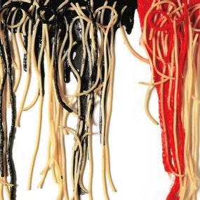 Armando Testa - Spaghetti su tela