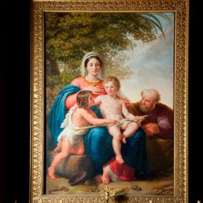 [object Object] - Holy family with San Giovannino