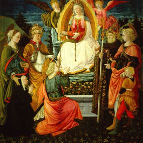 [object Object] - La Madonna della Cintola, i santi Gregorio, Margherita, Tommaso, Agostino e Tobiolo e l’Angelo