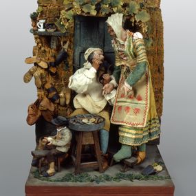 null - Nativity scene depicting: Shoemaker's shop