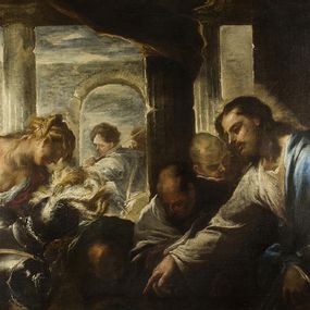 Luca Giordano - Cristo e l'adultera