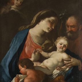 null - Sacra Famiglia con San Giovanni Battista bambino