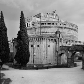 Gabriele Basilico - Veduta del ponte Sant’Angelo e del Vaticano