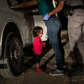 [object Object] - Crying Girl on the Border
